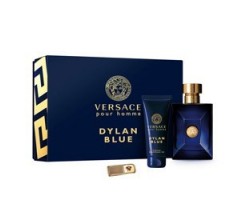 Dylan Blue Versace Set - Eau de Toilette 100ml + Shower gel 100ml + Money Clip