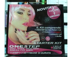 One Step Starter Kit Layla - 3 Smalti One Step + Lampada Led + Buffer